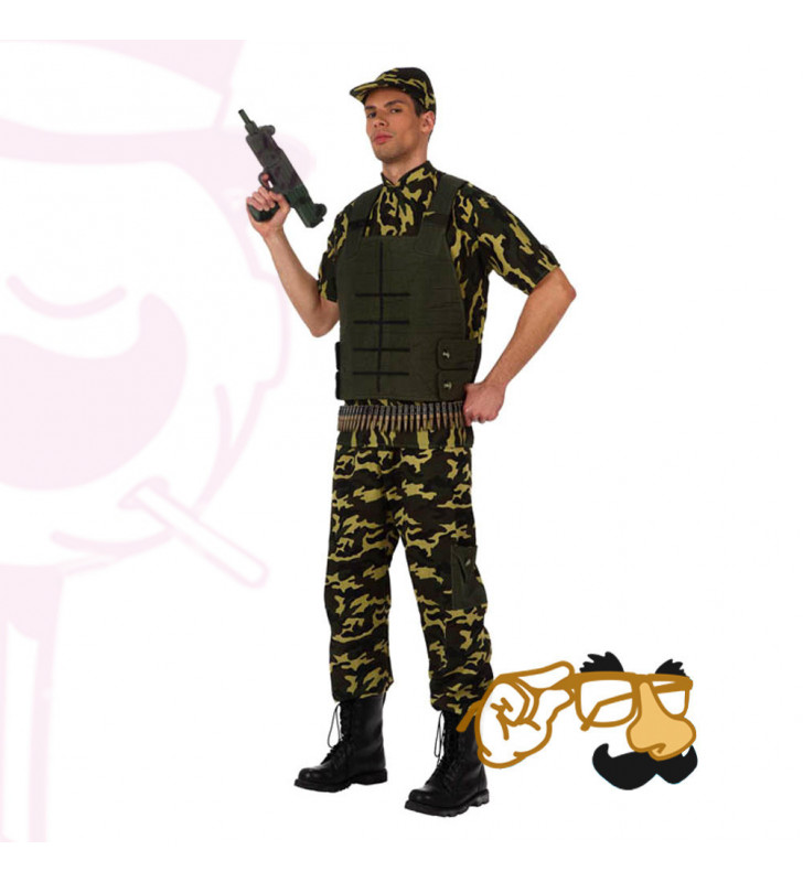Comprar Disfraz de Militar Camuflaje Hombre - Disfraces Militares Adultos