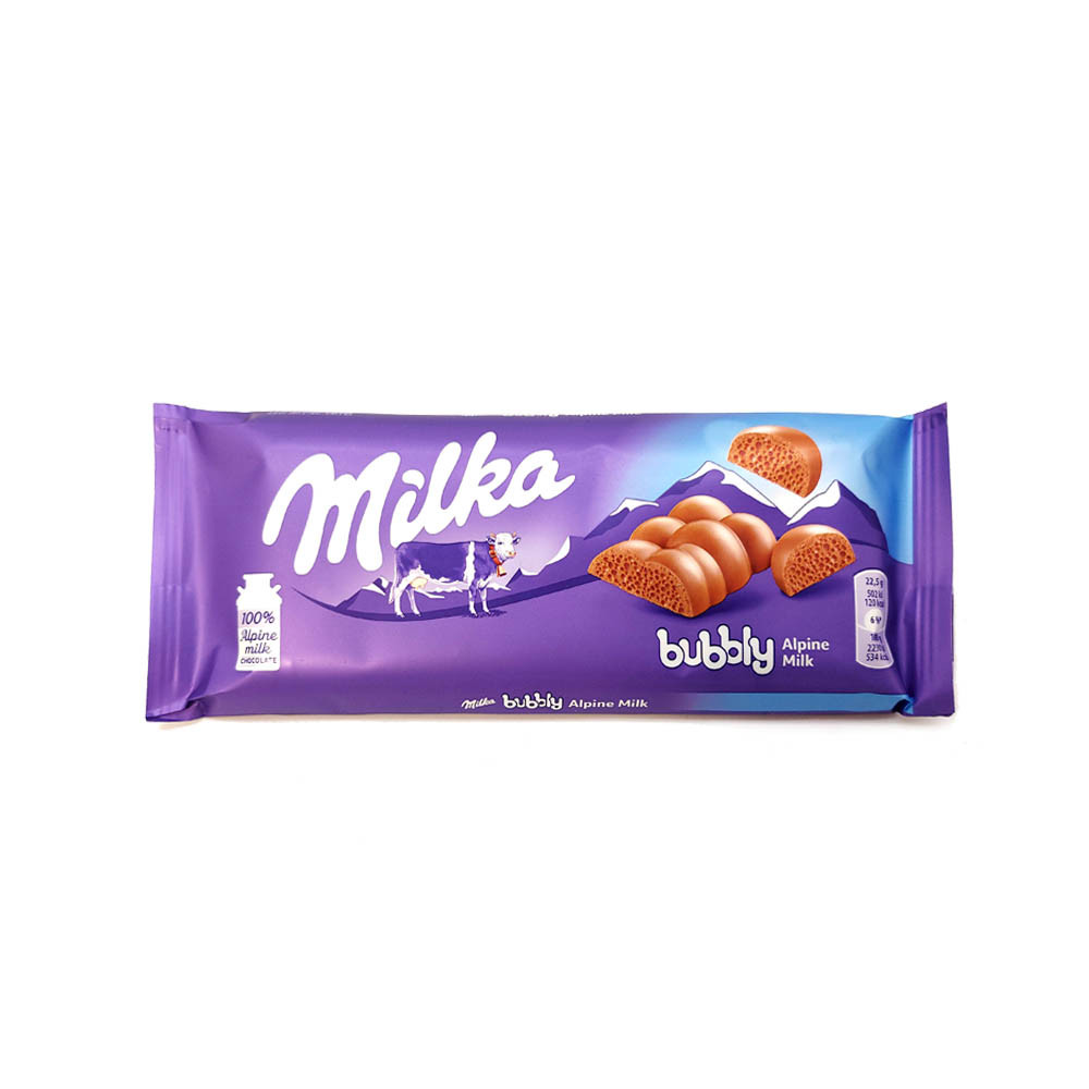 PACK 3 TABLETAS MILKA BUBBLY 90GR.