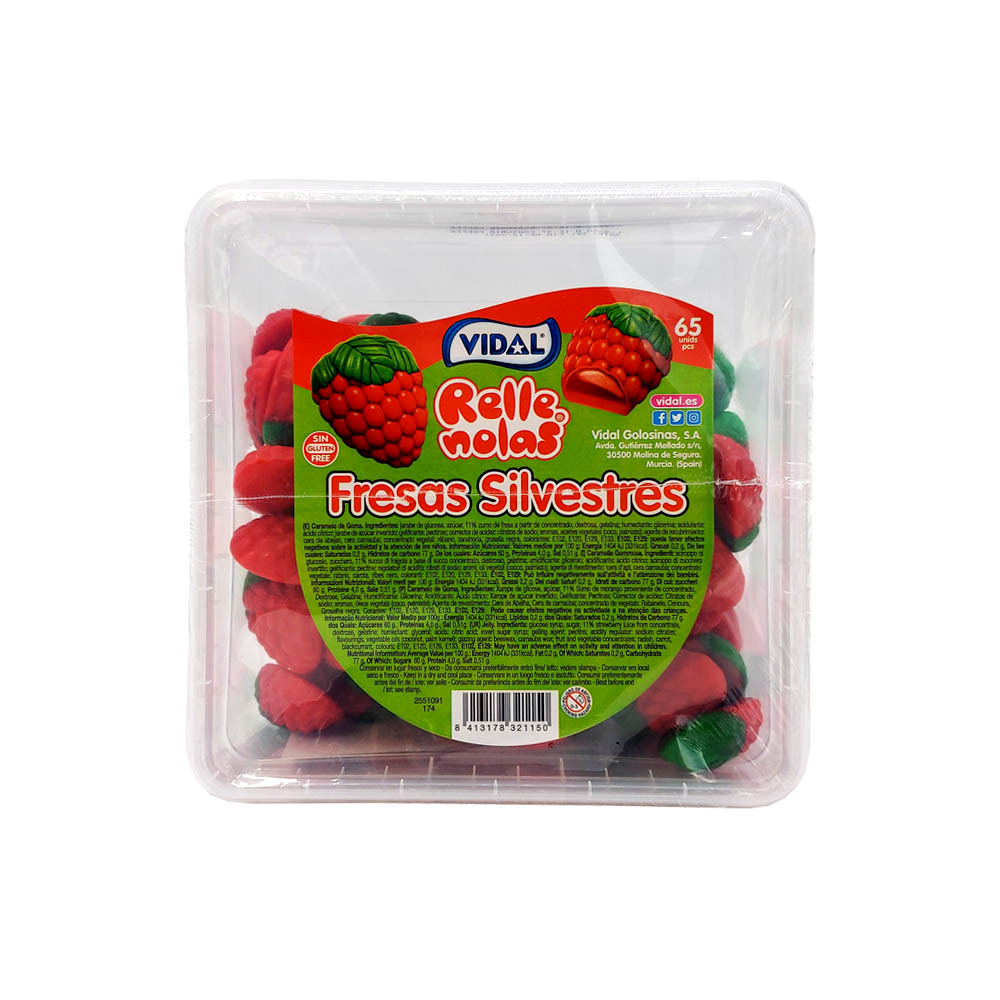 FRESAS SILVESTRES RELLENAS 65UD. VIDAL